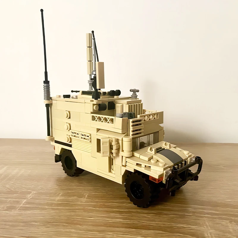 MOC Строительные блоки Игрушки Армия США Укрытие HMMWV и генератор Прицеп Военные грузовики Модель DIY Мальчик Кирпичи Игрушки Рождественский подарок (art.: 3920ceddac062) - 3920ceddac062
