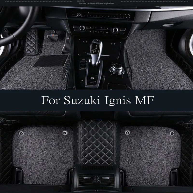 Автомобильные коврики для Suzuki Ignis MF 2016 2017 2018 2019, кожаный напольный коврик, прочные коврики, набор ковров, автомобильные аксессуары, детали интерьера