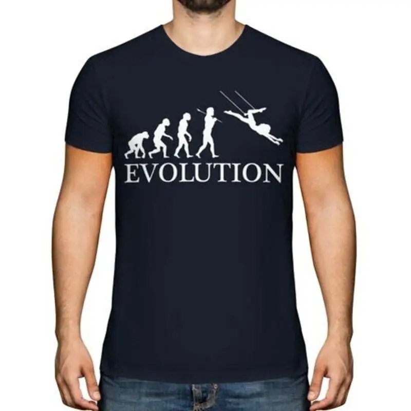 Футболка Fliegen Trapez Evolution Herren Geschenk Zirkus Riegel