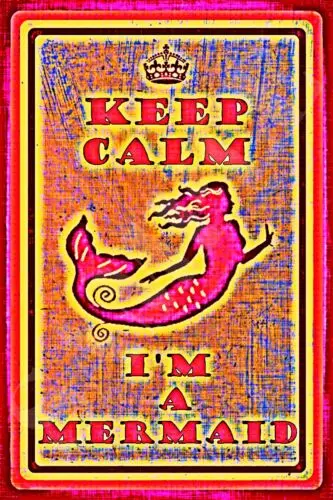 * Русалка KEEP CALM * Сделано в США металлический знак 8X12 TIKI бар маргаритавиль LUAU