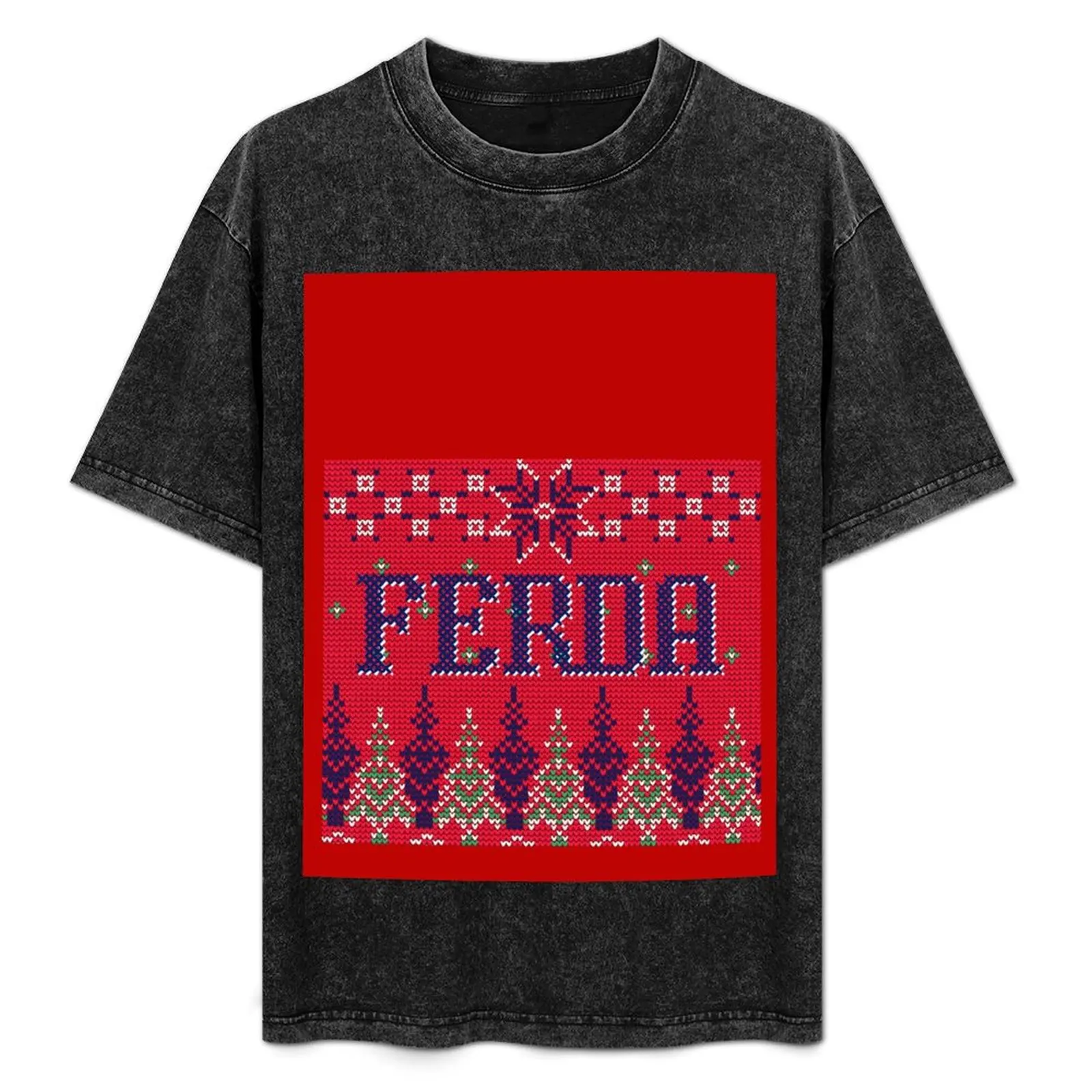 Letterkeny Ferda Ugly Christmas свитер в красной футболке Роскошные мужские винтажные футболки футболки для мужчин