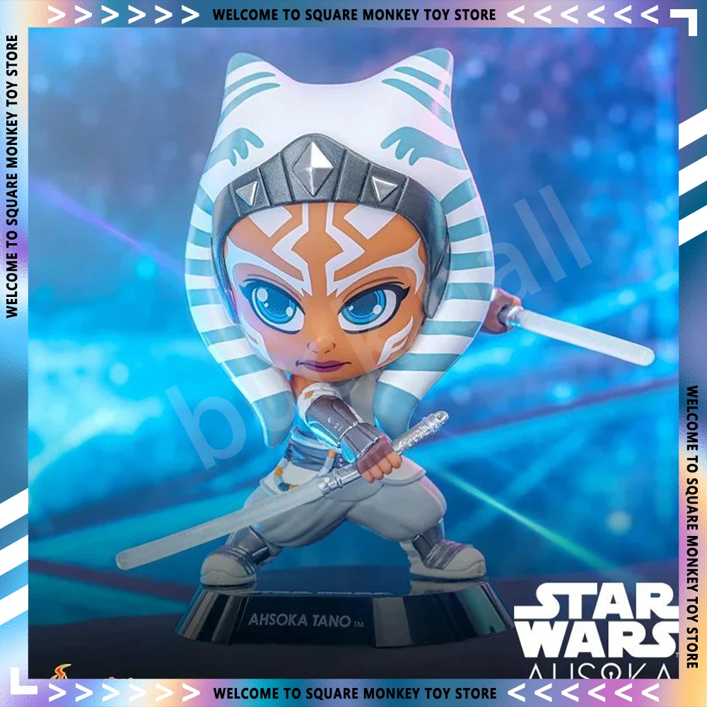 Оригинальная Популярная игрушка Ahsoka Tano Cosbaby(S), фигурка из аниме «Звездные войны» с основой, коллекционная мини-модель, кукла, Настольная декорация, игрушки