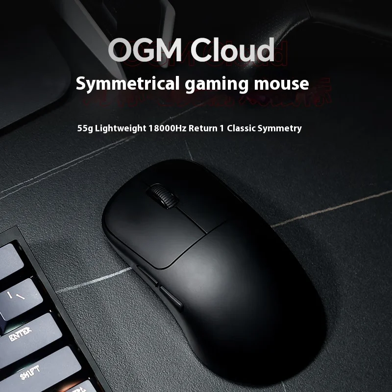 Фото Беспроводная мышь Waizowl OGM Cloud Paw3950 8k, трехрежимная игровая мышь, легкая, под заказ, для ПК, игровые аксессуары, подарки №2