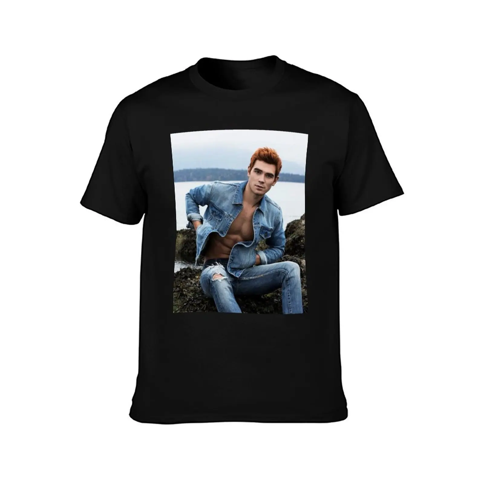 Фото Футболка Kj Apa, мужские хлопковые мягкие футболки с принтом для мужчин №2