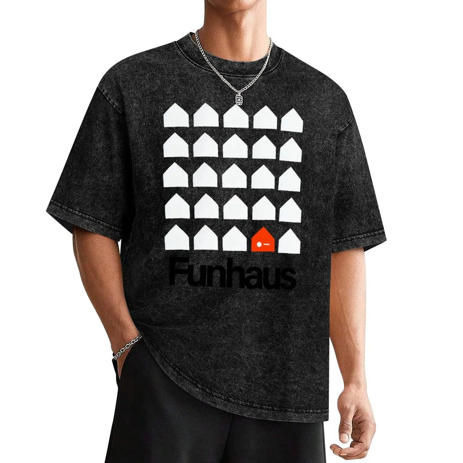Футболка Funhaus, футболка с короткими рукавами, блузка, футболка с аниме, мужские футболки с рисунком, забавные