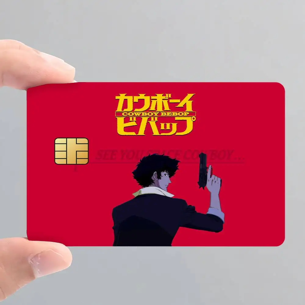 Фото Аниме C-Cowboy B-Bebop наклейки на кожу кредитной карты для банковской карты автобус Metro наклейка на карту водонепроницаемый подарок №3