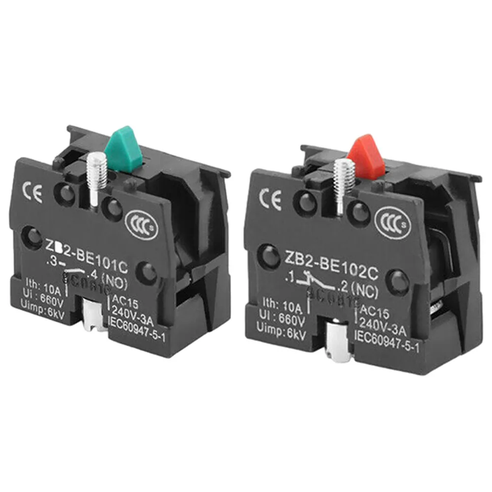 Фото ZB2 BE101C BE102C кнопочный джойстик-переключатель 1NO 1NC 10A 600V электрическая запасная часть для управления машиной и оборудованиями №5