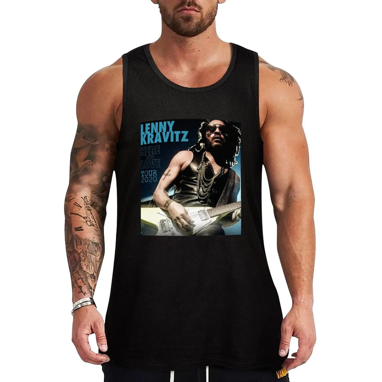 Lenny Kravitz Tour 2020 майка для фитнеса с надписью «Love beatradisi 4»