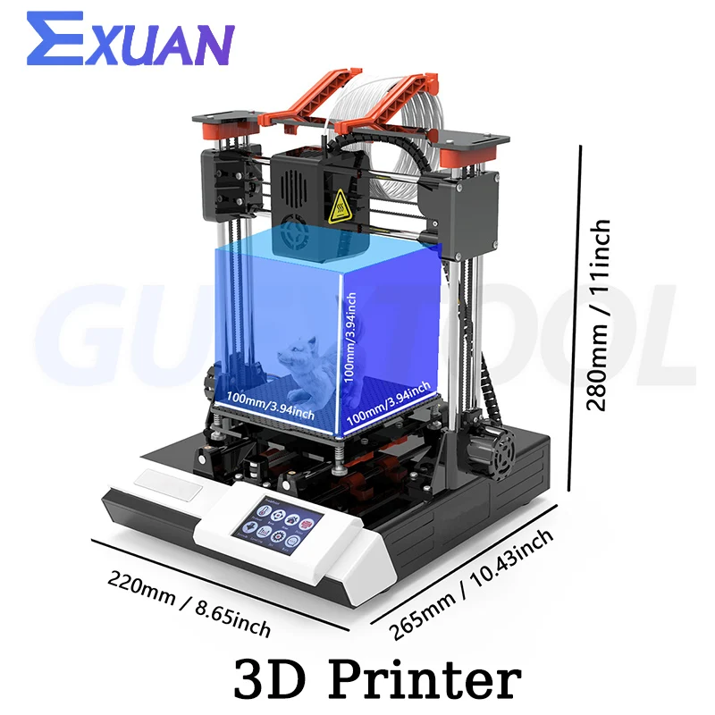 3D-принтер K6 с сенсорным экраном бытовая портативная моделирующая низкошумная машина для ручной работы мастерская «сделай сам» игрушечная маркировочная машина