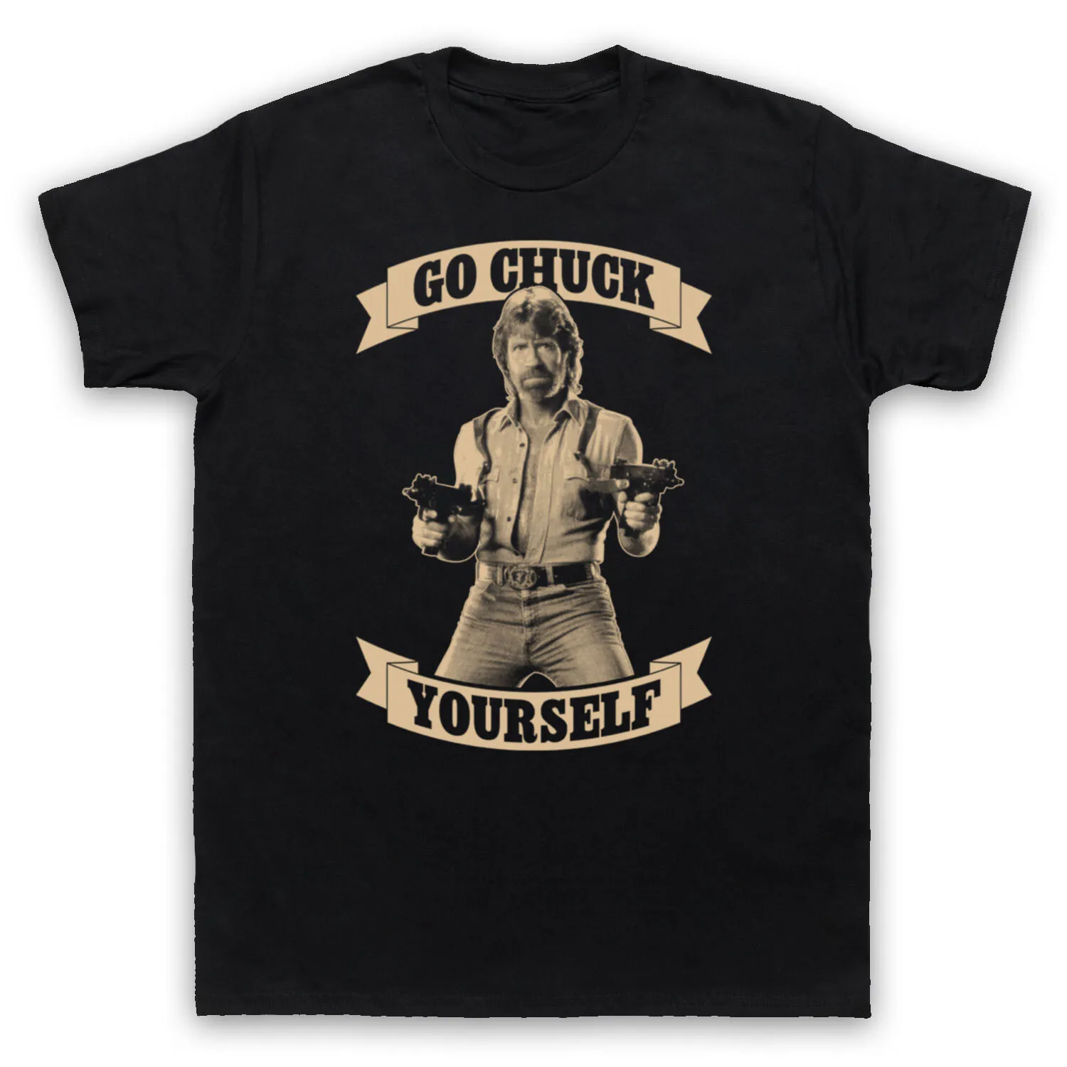 CHUCK NORRIS НЕОФИЦИАЛЬНАЯ МУЖСКАЯ и женская футболка CHUCK YOURSELF FUNNY PARODY