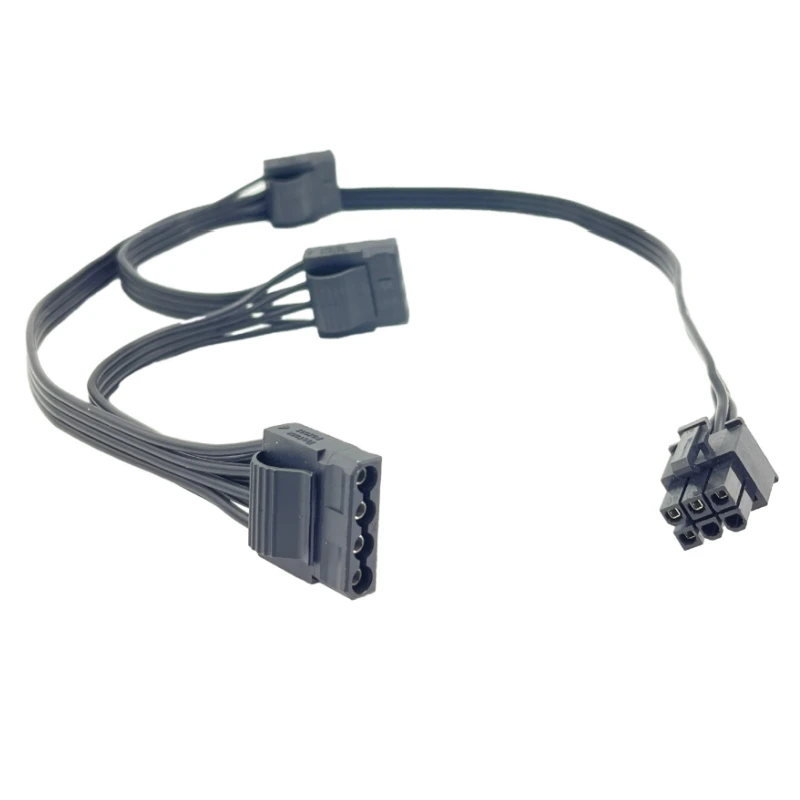 Фото 6-контактный на 3-контактный силовой кабель Molex IDE 4-контактный для Corsair RM1200e, RM1000e RM850e, RM750e, RM650e Модульная мощность типа 4, 50+15+15AWG №2