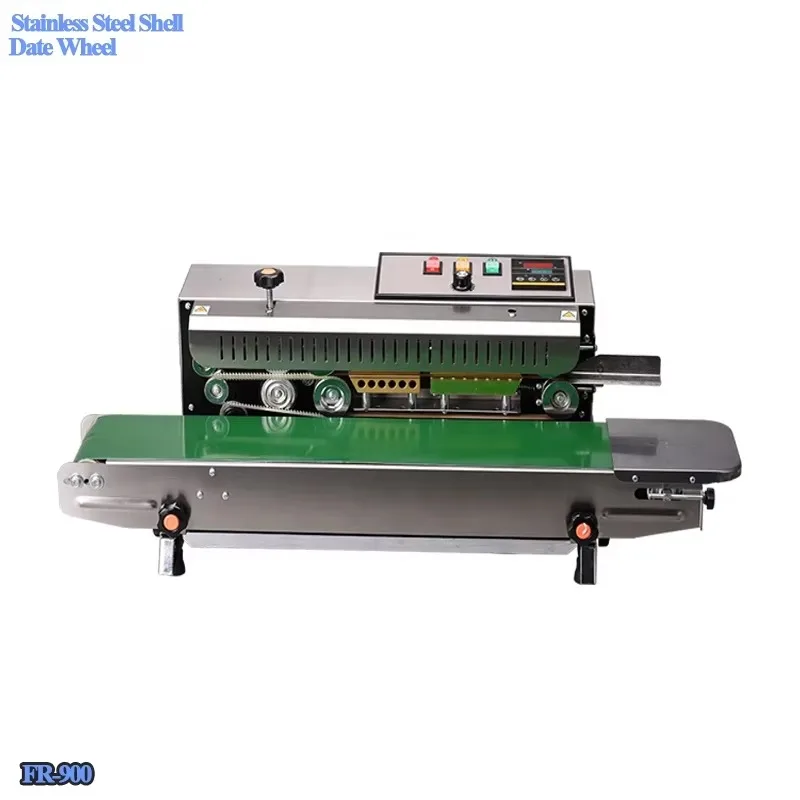 Фото FR-900 baja tahan karat integra Band Sealer пластиковый kantong Алюминиевая фольга tas Sealer kemasan bh penyegel №2