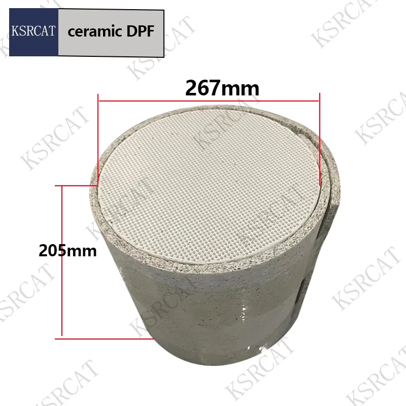Фильтр твердых частиц дизельного двигателя Cordierite DPF 267x205 мм для управления излучением дизельного двигателя