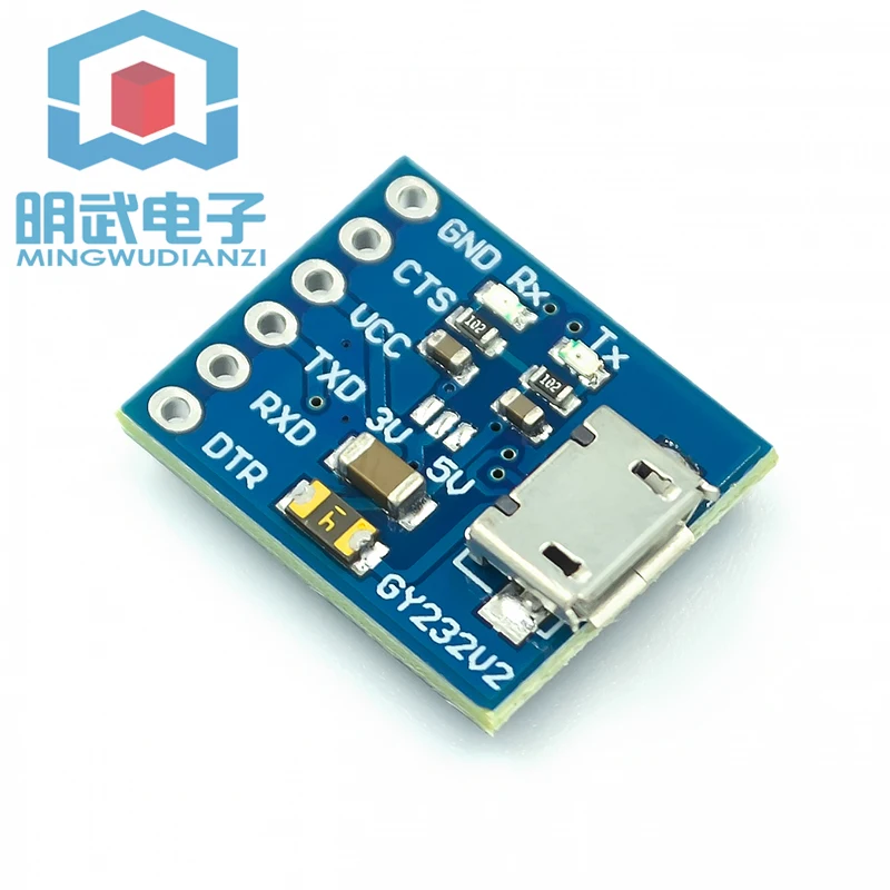 GY232V2 MICRO FT232RL Модуль USB-TTL Микроконтроллер Загрузчик последовательного порта