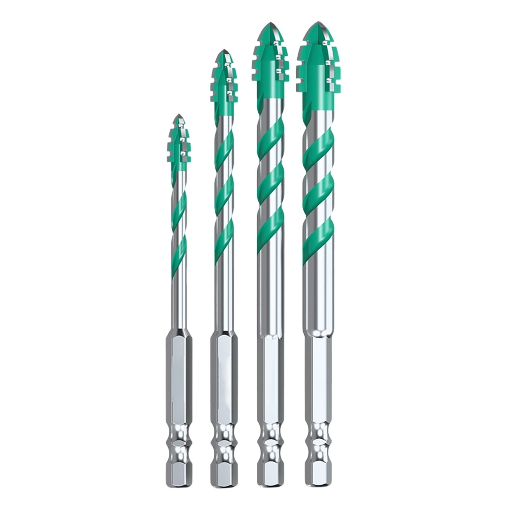 Multi Size Drill Bit Set Cutter Drilling Tools Carbide Drill Bits User-Friendly Design For Glass Drilling For Tile Drilling