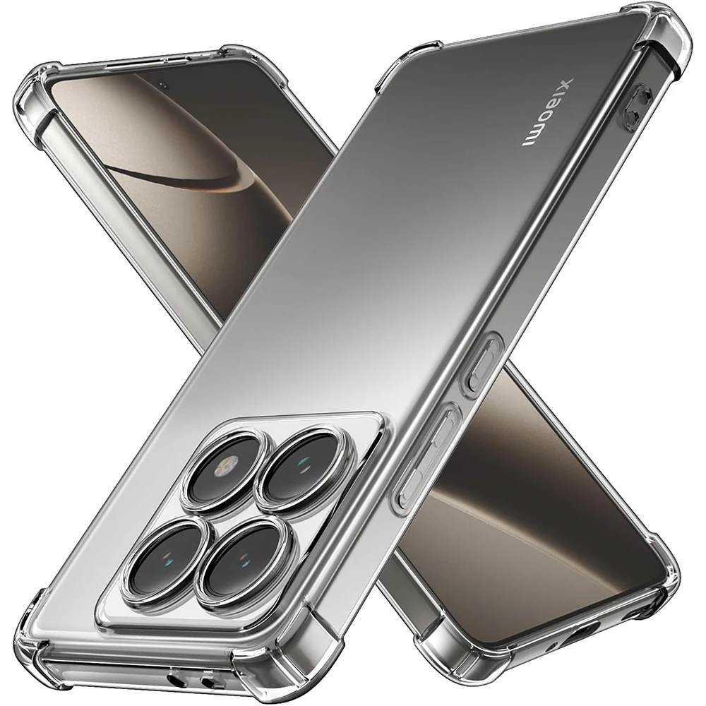 Прозрачный противоударный силиконовый мягкий чехол для Xiaomi Mi 15 14 14T 13 13T 12 12X 12S 12T Pro Lite 5G, прозрачная ультратонкая задняя крышка