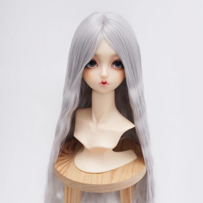 Фото Кукольный парик для куклы 1/3 1/4 Bjd, длинные волнистые волосы, игрушки для девочек, платье, игровой домик, модные мягкие шелковые аксессуары для кукол, без куклы №5