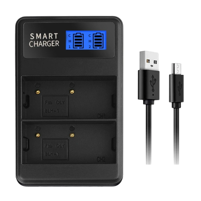 Зарядное устройство для камеры USB с двойным разъемом, ЖК-экран для EM1 MARKII EM1-2