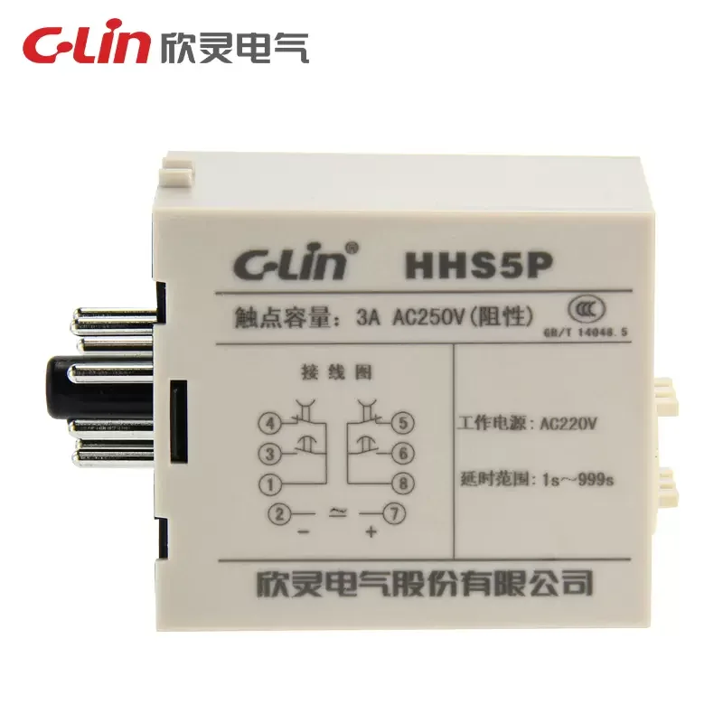 Фото Аутентичное оригинальное реле времени задержки C-Lin HHS5P AC380V AC220V DC24V 9.9S 99S 99M 9.99S 99.9S 999S №3