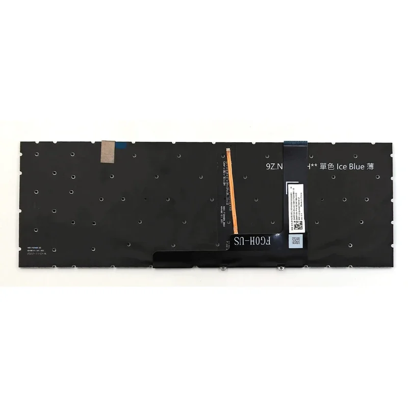 Новая клавиатура для ноутбука MSI Cyborg 15 A12VE A12VF A13VE MS-15K1 Bravo 15 B7EDP C7VE C7VF 17 C7UDX D7VF MS-158P, США, синяя подсветка (art.: 3920cc830a299) - 3920cc830a299