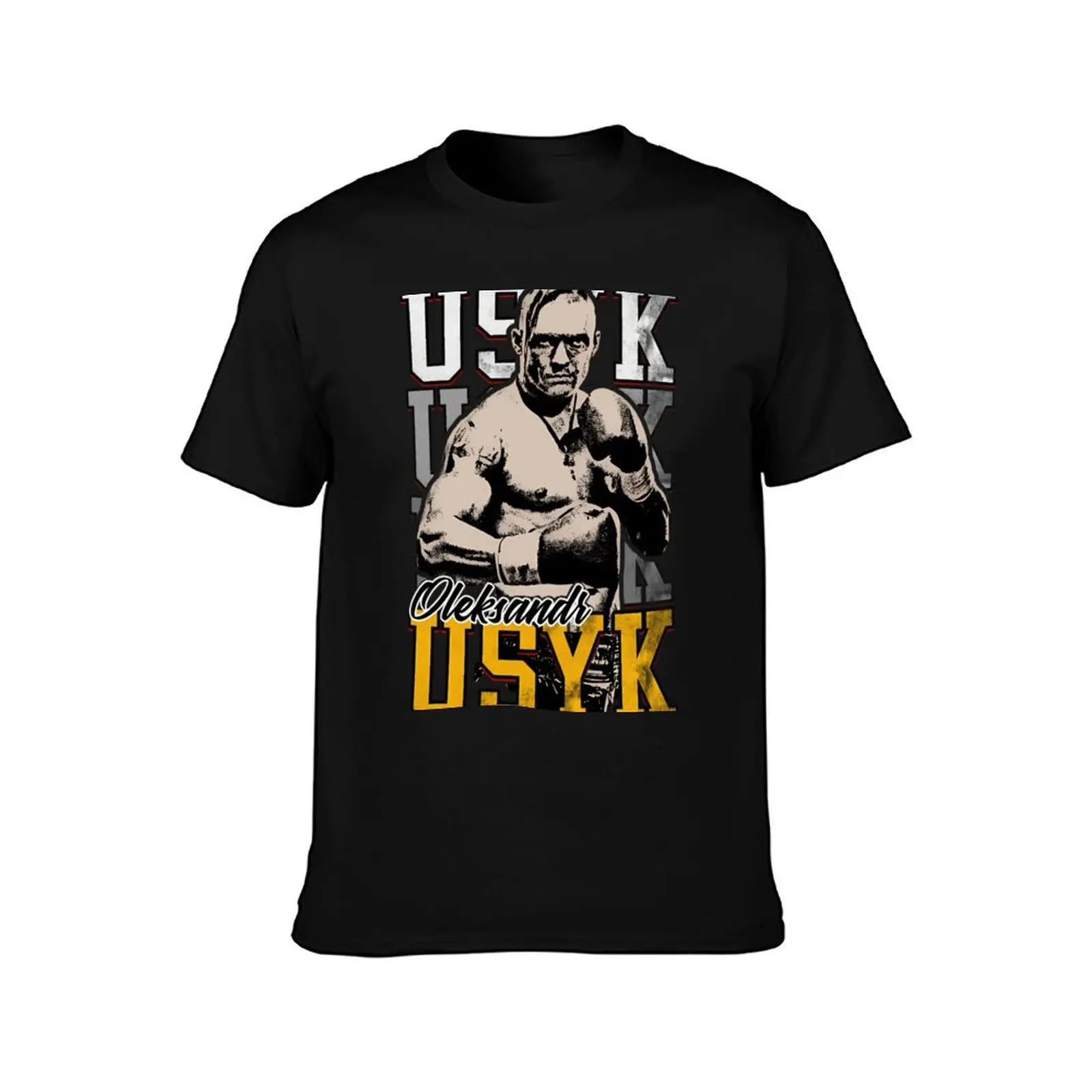 Фото Usyk ретро винтажная футболка мужская повседневная забавная футболка из хлопка №2