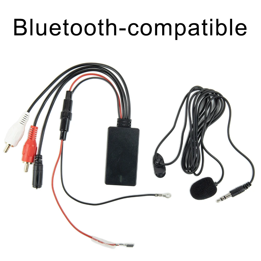 Фото Автомобильный беспроводной модуль приемника Bluetooth 5,0 музыкальное радио стерео аудио кабель адаптер 2RCA разъем музыкальный AUX адаптер №2