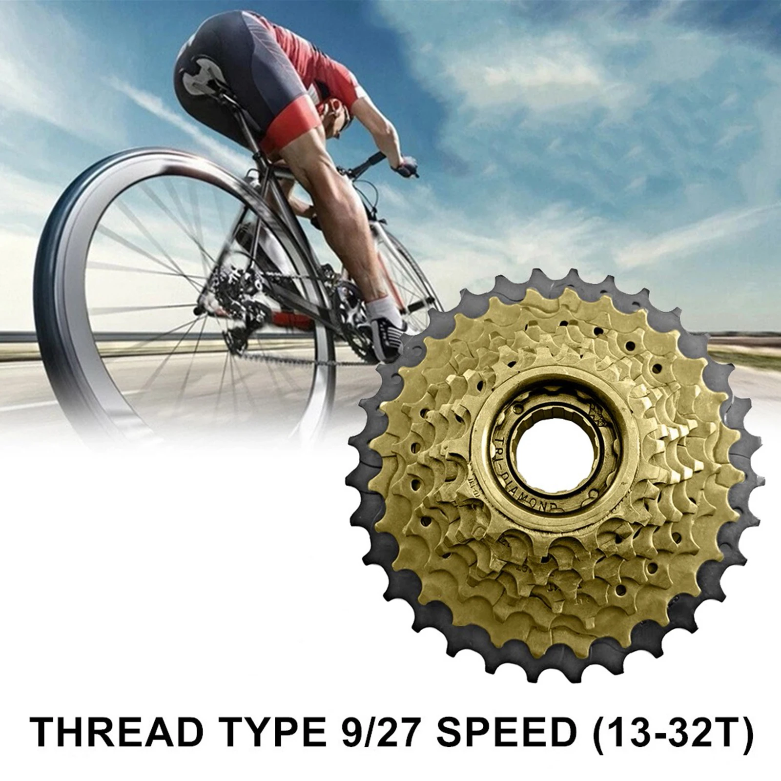 Фото Кассета для велосипеда высокого качества для SRAM/Shiman0/Sunrace Gold, 10 скоростей, Φ 41 мм, подходит для 32-ти штыревых звездочек, дорожного велосипеда №5