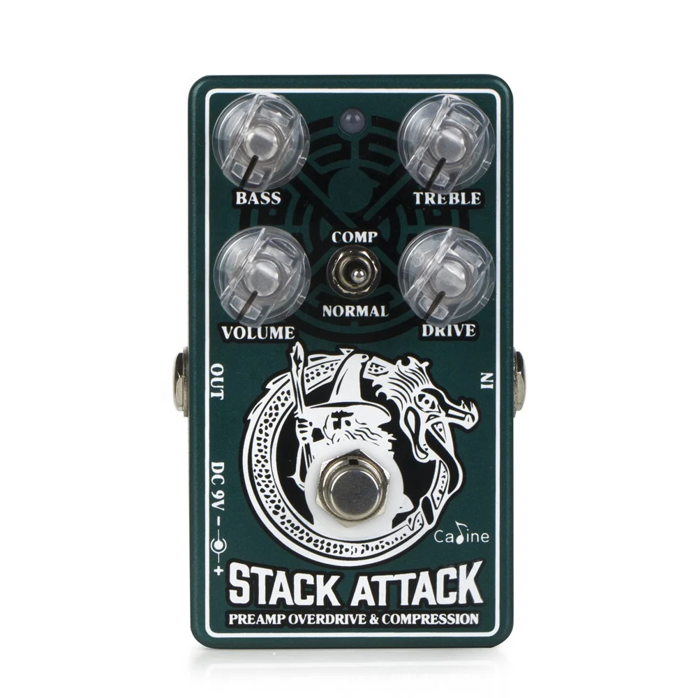 Stack Attack Preamp Overdrive Компрессор Гитарная педаль эффектов Caline CP-509