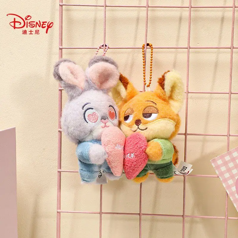 Фото Disney Zootopia Nick Wilde Judith плюшевый магнитный брелок для пары Cp кукла сумка кулон украшение подарок на день Святого Валентина №2