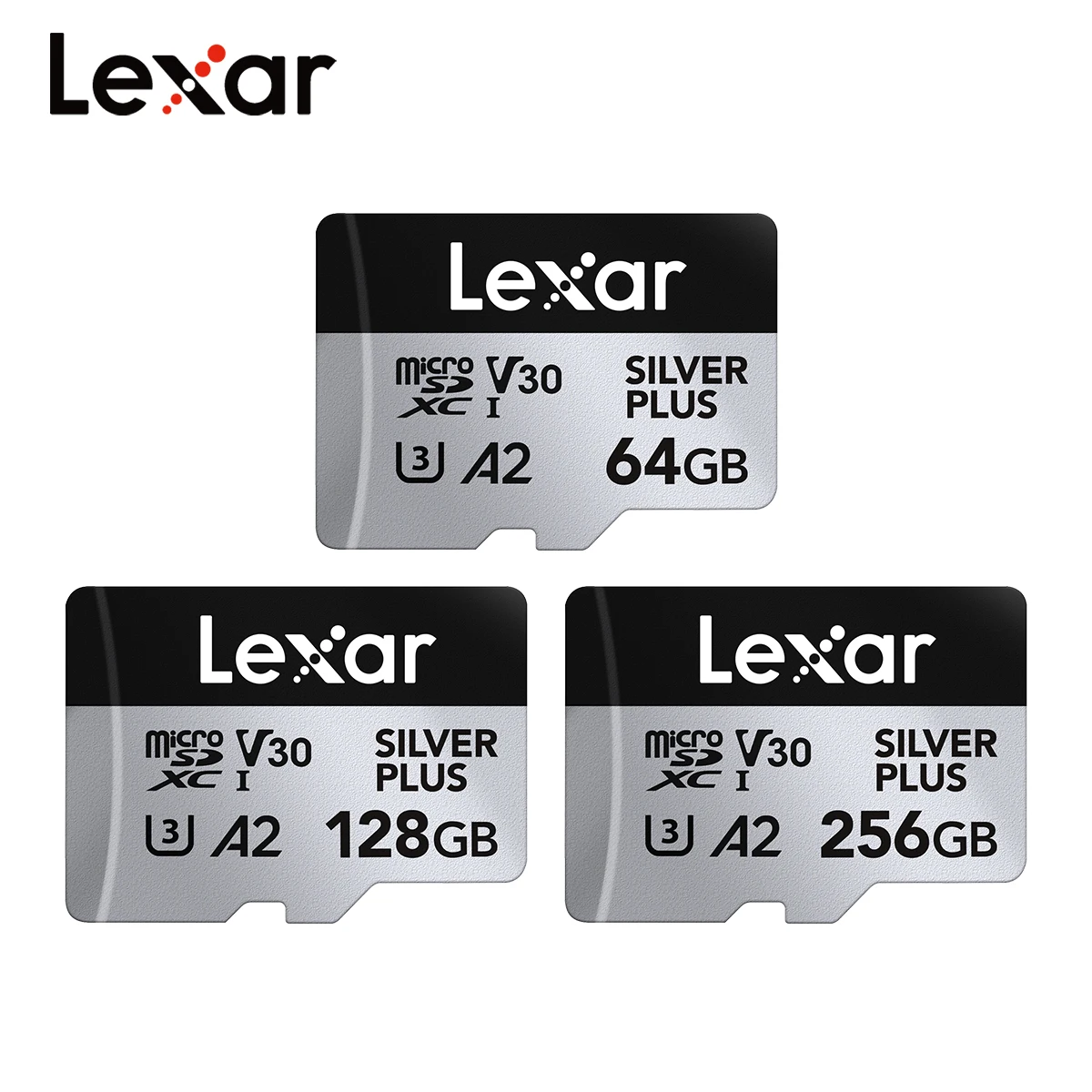 Карта Micro SD Lexar V30 A2, класс 10, 1066 Мбит/с, 128x64/160 Гб