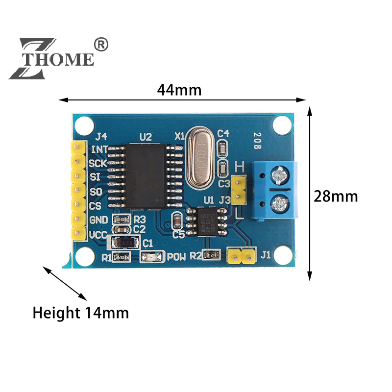 MCP2515 CAN модуль драйвера шины TJA1050 приемник SPI для 51 ARM контроллер интерфейсный модуль для Arduino DIY Kit