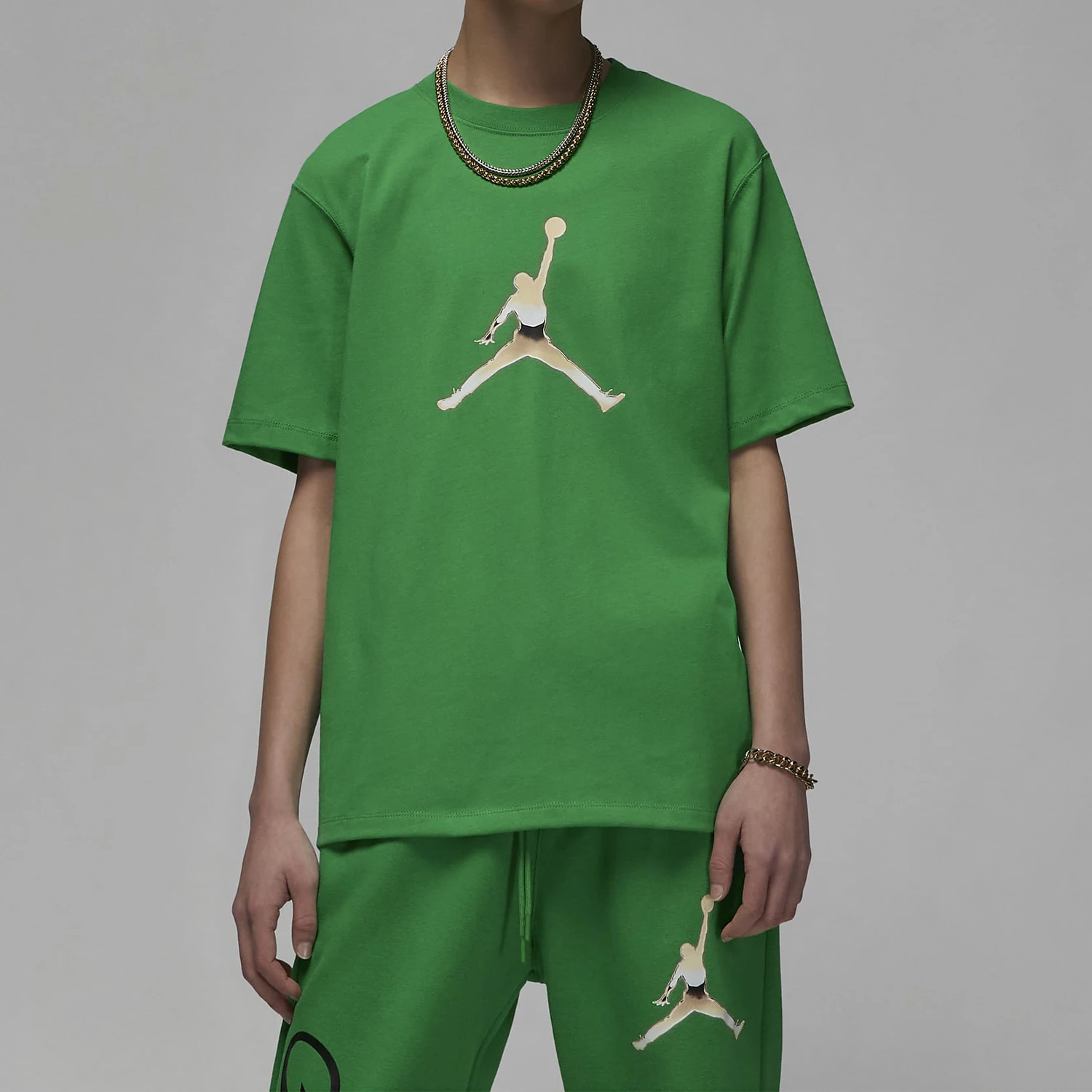 Оригинальный продукт Nike Jordan, новая летняя женская модная футболка с принтом FJ2511-310 Спортивная одежда