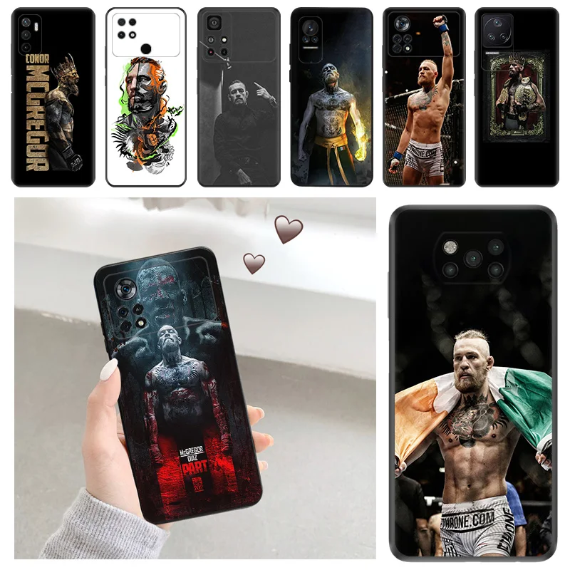 Чехол для телефона Xiaomi POCO X5 M3 M4 M5S C40 C50 C51 F3 GT F4 F5 X4 X3 14 Pro Conor Mcgregor King Redmi A3X, Мягкий защитный чехол