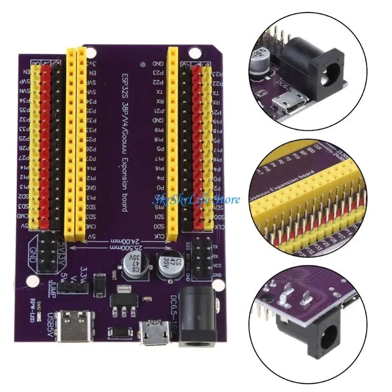 E65E ESP32 Правление разработки 38PIN Плата расширения Typec/Micro USB WiFi+BT CP2102