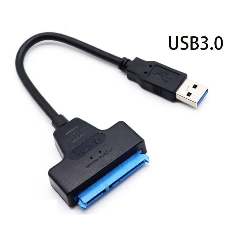Фото SATA к USB 3,0/2,0 кабель до 6 Гбит/с для 2,5 дюймового внешнего жесткого диска SSD жесткого диска SATA 3 22-контактный адаптер USB 3,0 к Sata III шнур №3