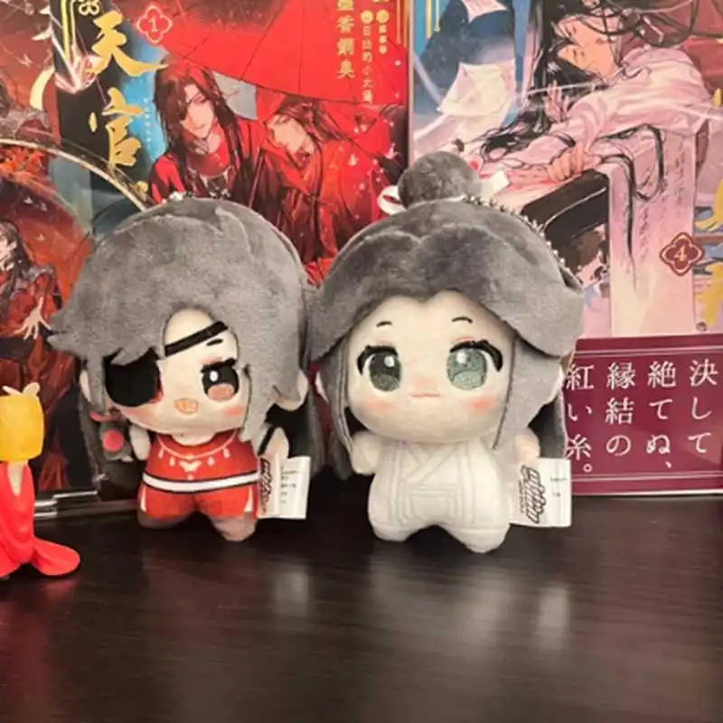 Фото 10 см Heaven Official’S Blessing Acg Игрушечная фигурка Hua Cheng Xie Lian Плюшевый брелок Кукла Игрушка Tian Guan Ci Fu Фигурка Подвеска Подарки №5