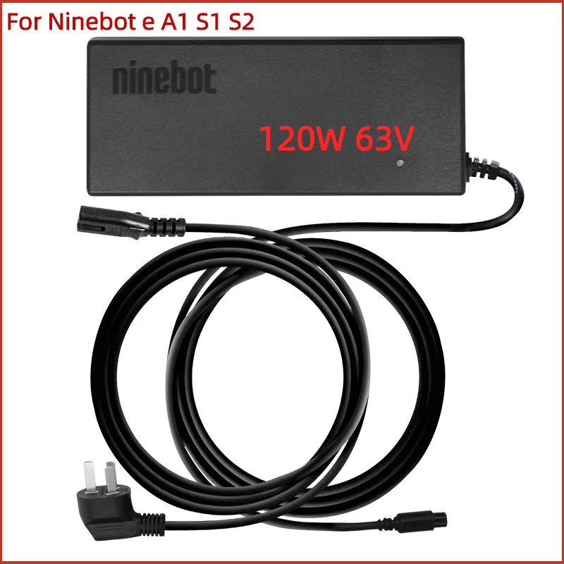 Оригинальное быстрое зарядное устройство для Ninebot A1 S1 S2 MiniPro Mini Skateboard, 120 Вт, 63 в, зарядное устройство, аксессуары