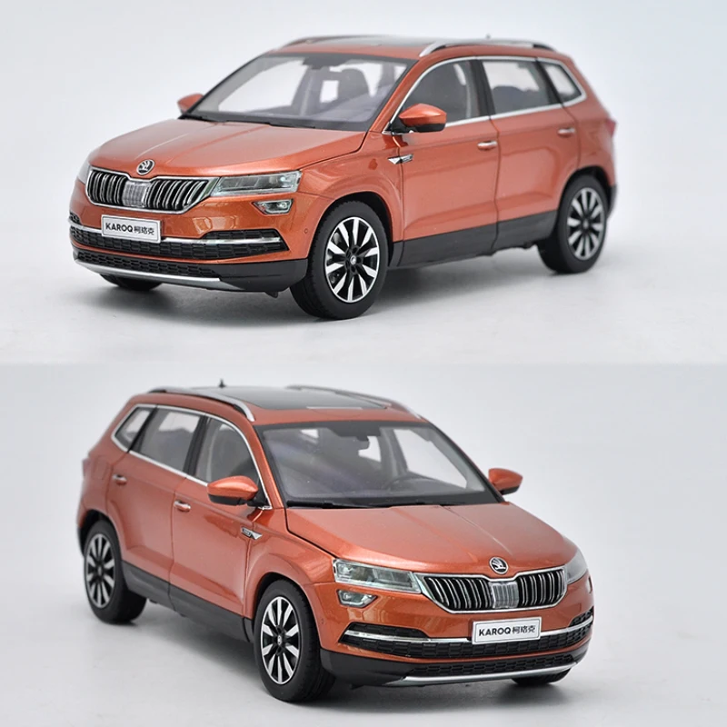 Фото Литая под давлением масштабная модель автомобиля Skoda Kodiaq, модель автомобиля из сплава Skoda Karoq, игрушки для мальчиков, оригинальная коробка №3