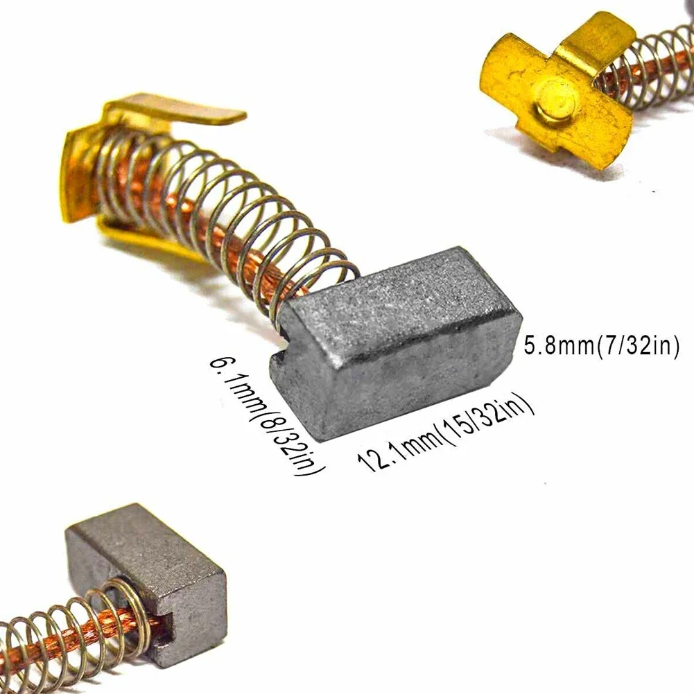 Фото Комплект угольных щеток, 2 шт., запасная часть для Bosch 26618-01/25618 2609199169   Электрическая ударная дрель, аксессуары для электроинструментов №3