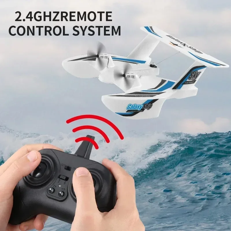 Фото Новый Z62 RC Планер 2.4G Радиоуправляемый самолет Море и воздушный RC Самолет EPP Foam Water Land Летающий самолет Игрушки в подарок для мальчиков Дрон №5