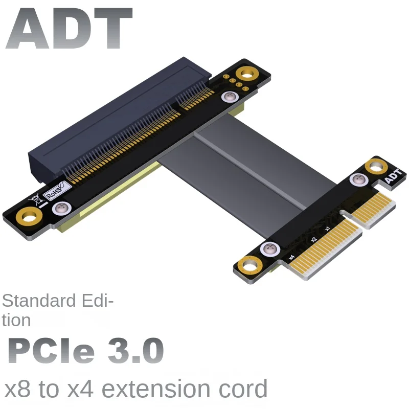 Адаптер удлинительного кабеля PCI-E x8 x4 pcie от 4x до 8x поддерживает сетевую карту, SSD, карта жесткого диска, ADT