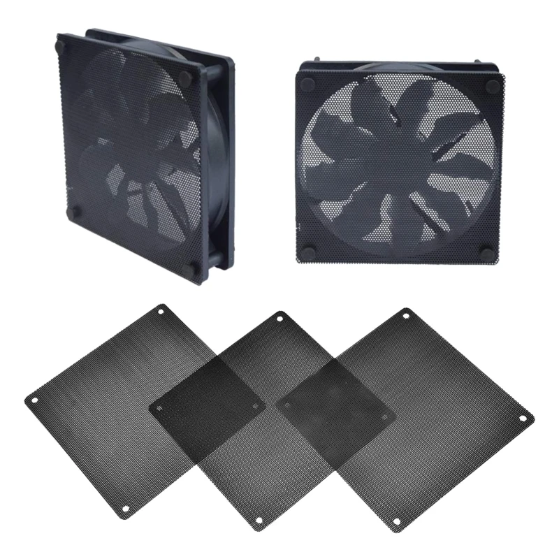 Dust Filter 12/14/9/8/7cm for Computer Cooler Fan [5 Pcs ] PC Fan Frame Dust Mesh Cooler Filters Dustproof PVC Cover