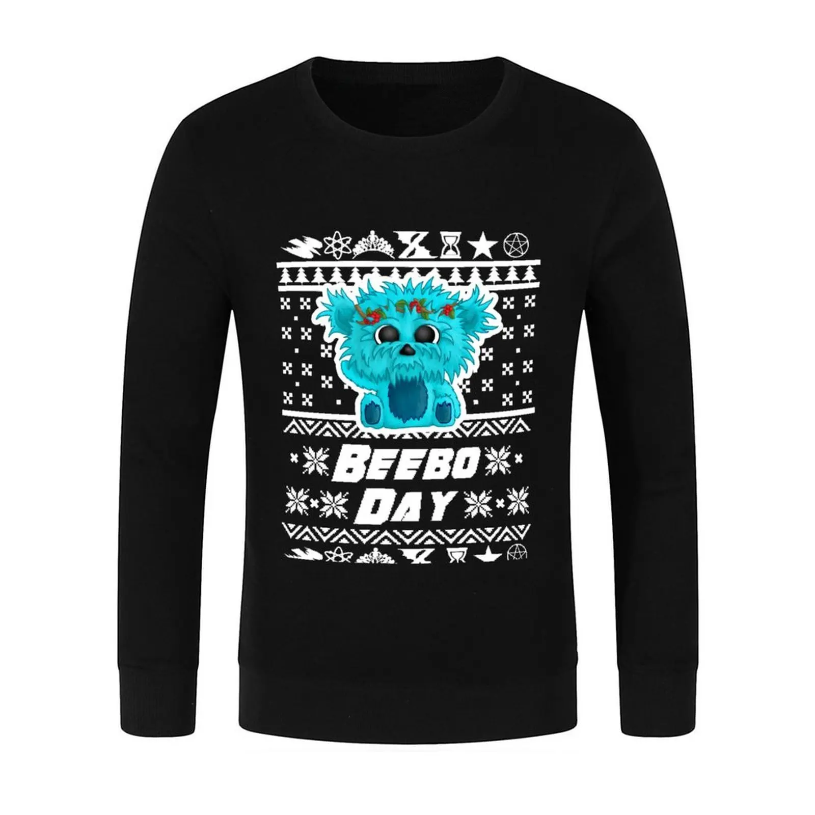 Фото Свитер Ugly Beebo Day, пуловер, одежда в стиле аниме, мужская одежда, одежда в корейском стиле, мужская одежда, мужская толстовка №2