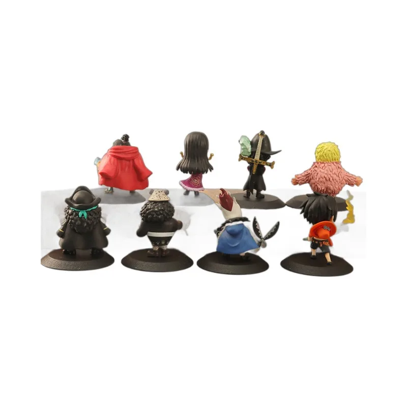 8 шт./Набор Аниме One Piece Monkey D. Luffy фигурка ророноа Зоро Брук Нико Робин ПВХ Модель Декор Орнамент игрушки Дети Поклонники подарки