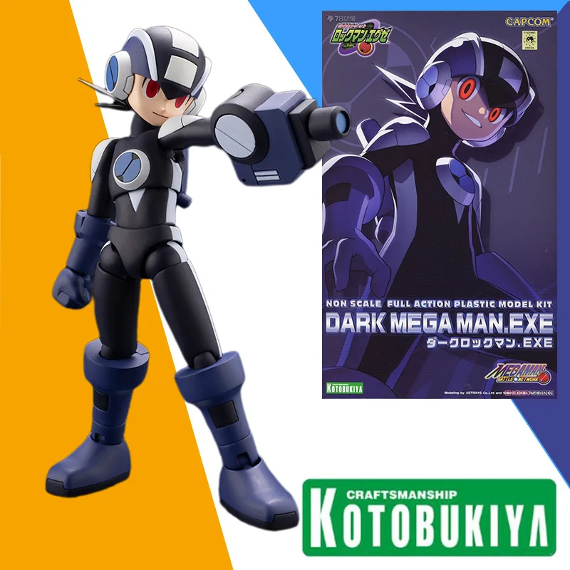 Фигурка аниме Kotobukiya, оригинальная, в сборе, ROCKMANX DARK MEGA MAN.EXE, набор для сборки, коллекционная игрушка, подарок для детей