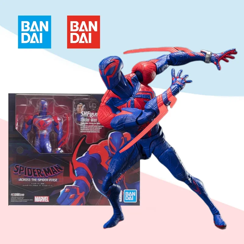 Bandai S.H.Figuarts SHF SPIDER MAN 2099 ACROSS THE SPIDER VERSE Полный комплект аниме-фигурки Готовая игрушка в подарок для детей