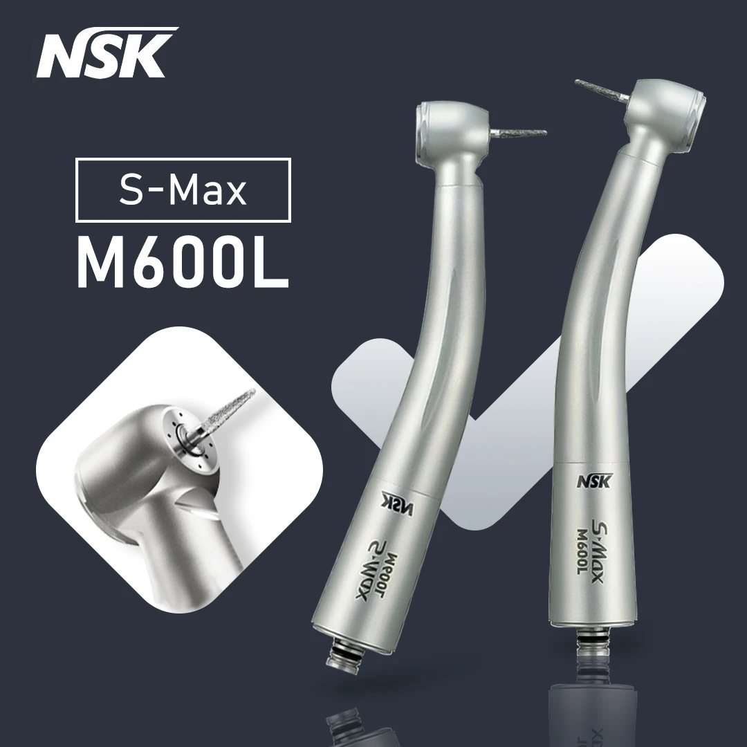 NSK S.MAX M600L стоматологический высокоскоростной наконечник стоматологической воздушной турбины, ручной ротор, наконечник N-муфты, корпус из нержавеющей стали