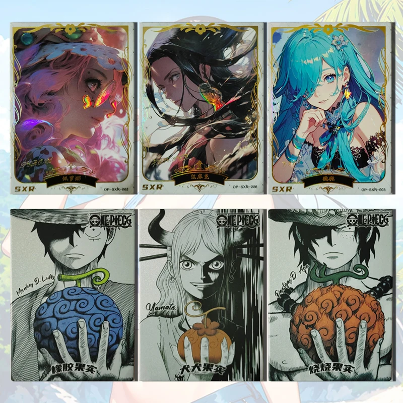Новая карта Kakao ONE PIECE SXR Monkey D. Luffy Boa Hancock Nico Robin Perona Nefertari D Vivi Коллекция игрушек для мальчиков подарок на день рождения