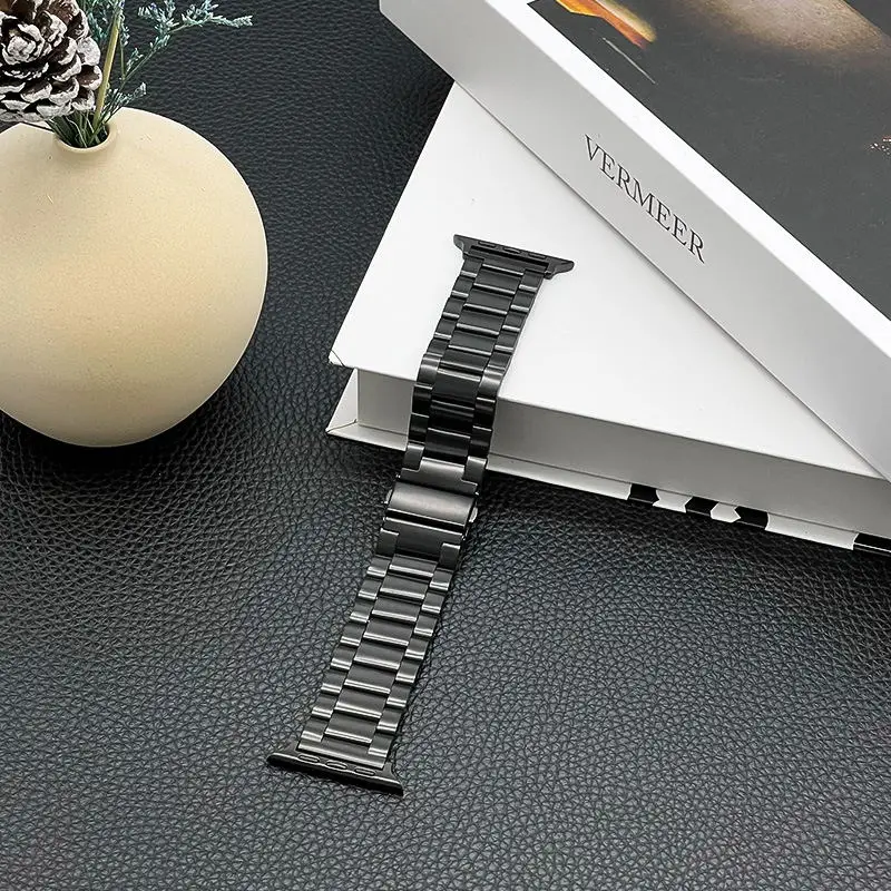 Фото Металлический ремешок для Apple Watch Band 44 мм 40 мм 45 мм 41 мм 42 мм, браслет из нержавеющей стали для iWatch Series 7 6 5 3 SE 8 9 Ultra 49 мм №4
