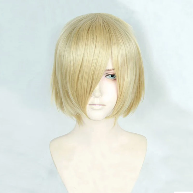 Аниме Юри! На Ice Yuri Plisetsky Yurio короткий светлый термостойкий косплей костюм парик + парик шапочка
